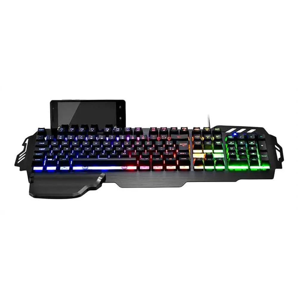 Teclado Gamer Profissional Superfície em Metal Warrior TC210