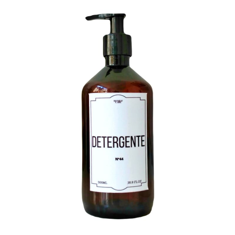Detalhes do Frasco Âmbar Pet Para Detergente 500Ml Dispenser Válvula Pump
