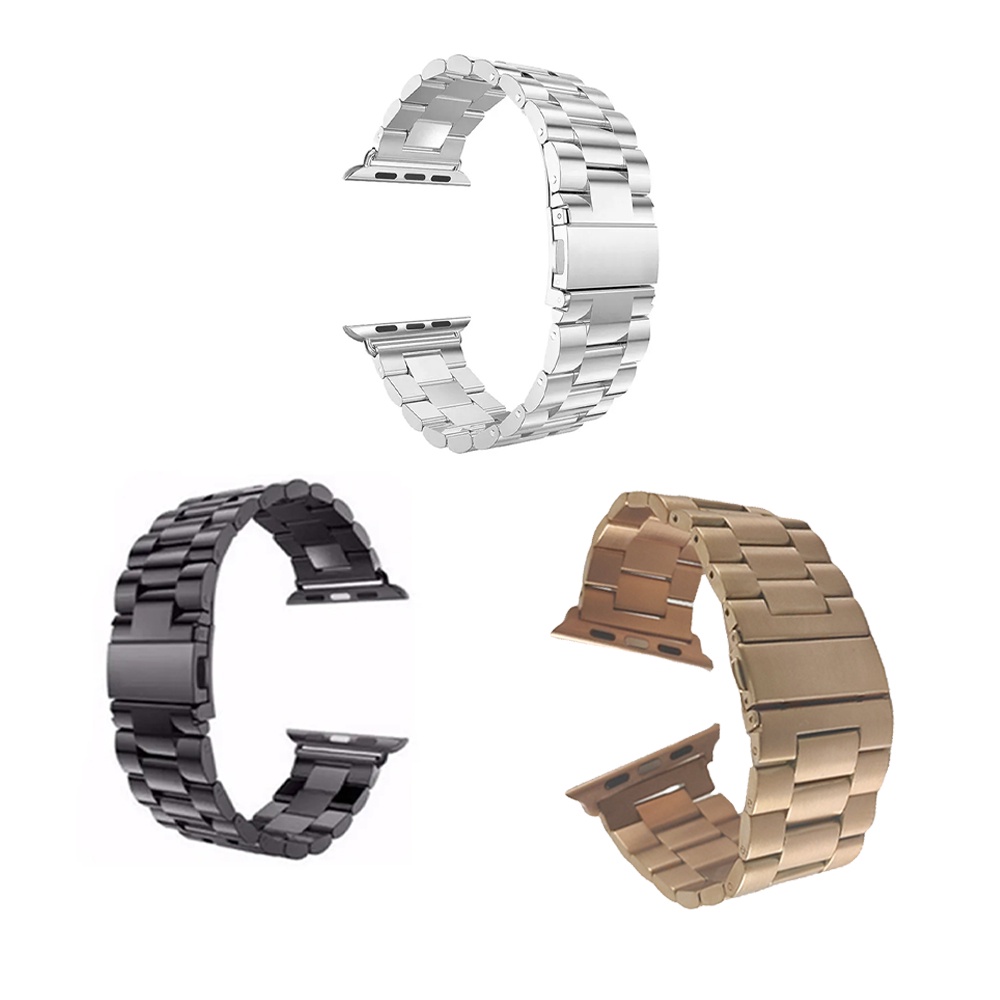 Pulseira para Smartwatch Aço Kit 3 Unidades Elo Smartband Relogio Inteligente Acessorio
