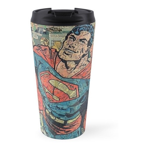 Copo Térmico Geek Nerd Superman Super Homem Quadri