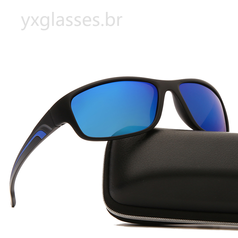 ( yxglasses.br ) Culos De Sol Masculino Polarizados De Ciclismo Esporte Arma O Uv Lente De Sol Ao Ar Livre Uv400 Culos De Sol Ao Ar Livre Óculos Masculinos Moda Esporte / Condu Notiurna