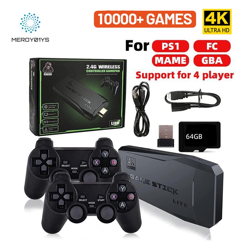 M8 Console de Classic Retro Video game stick Sem Fio 4K HD 10000 / 3500 Jogos Família Playstation