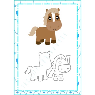 cortador cavalo corpinho fazendinha