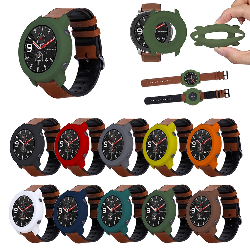 Chofit Anelli di sicurezza di ricambio compatibili con Amazfit GTR 4/GTR 3 Pro/GTR 3/GTR 2e/GTR 2/GTR 47mm/Stratos 3 Connettore in silicone Keepers Fissaggi anelli di sicurezza Loop (rosa