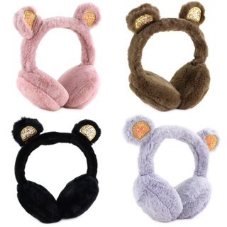 Protetor Aquecedor De Ouvido Orelha Infantil Menino Menina Quente Earmuff Frio Felpudo Pel...