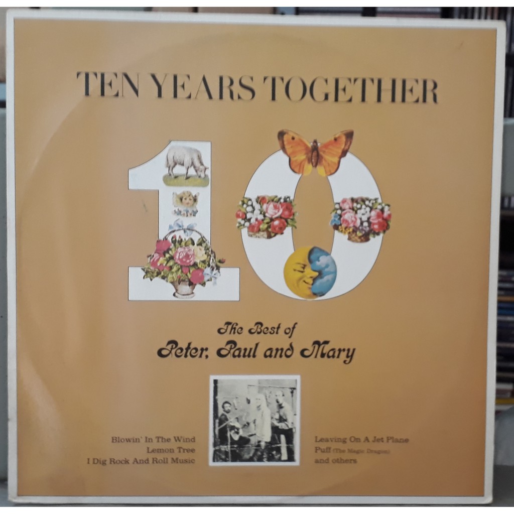 LP Disco De Vinil Peter, Paul And Mary - Ten Years Together - LP Excelente Capa Ótima Ler Descrição