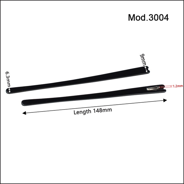 Par de Haste de óculos [Preta]