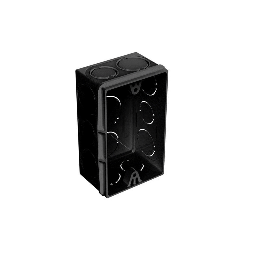 Caixa De Luz 4x2 Preta Pacote Com 10 Peças- Injerest