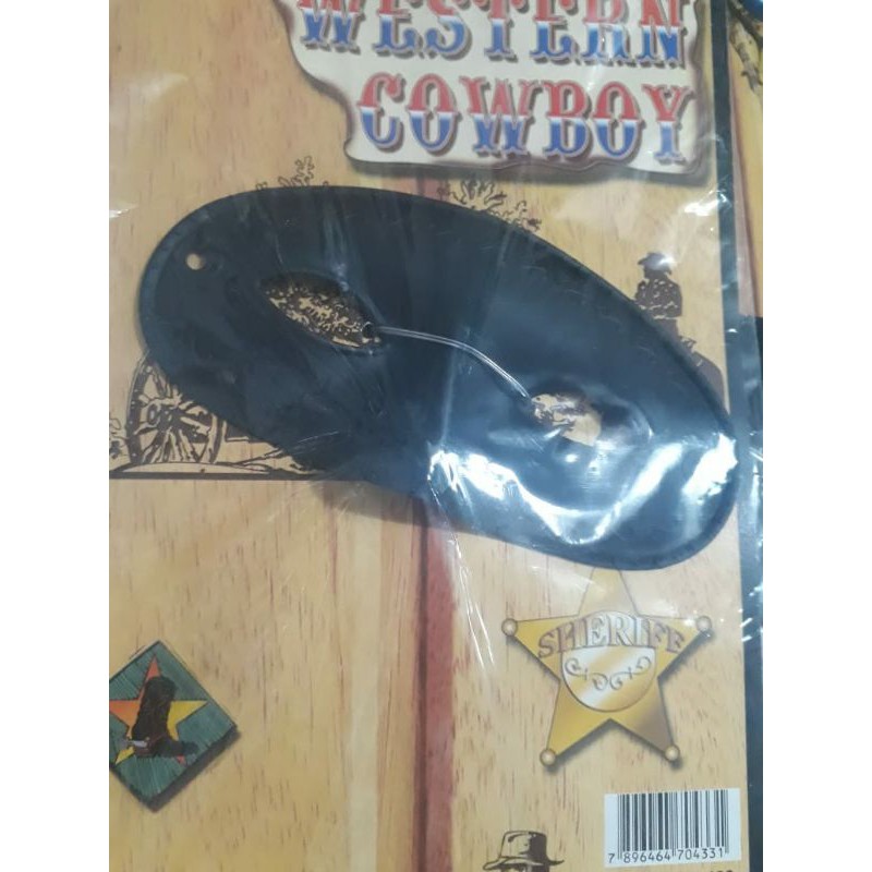 kit zorro mascara e arminha cowboy faroeste brinquedo