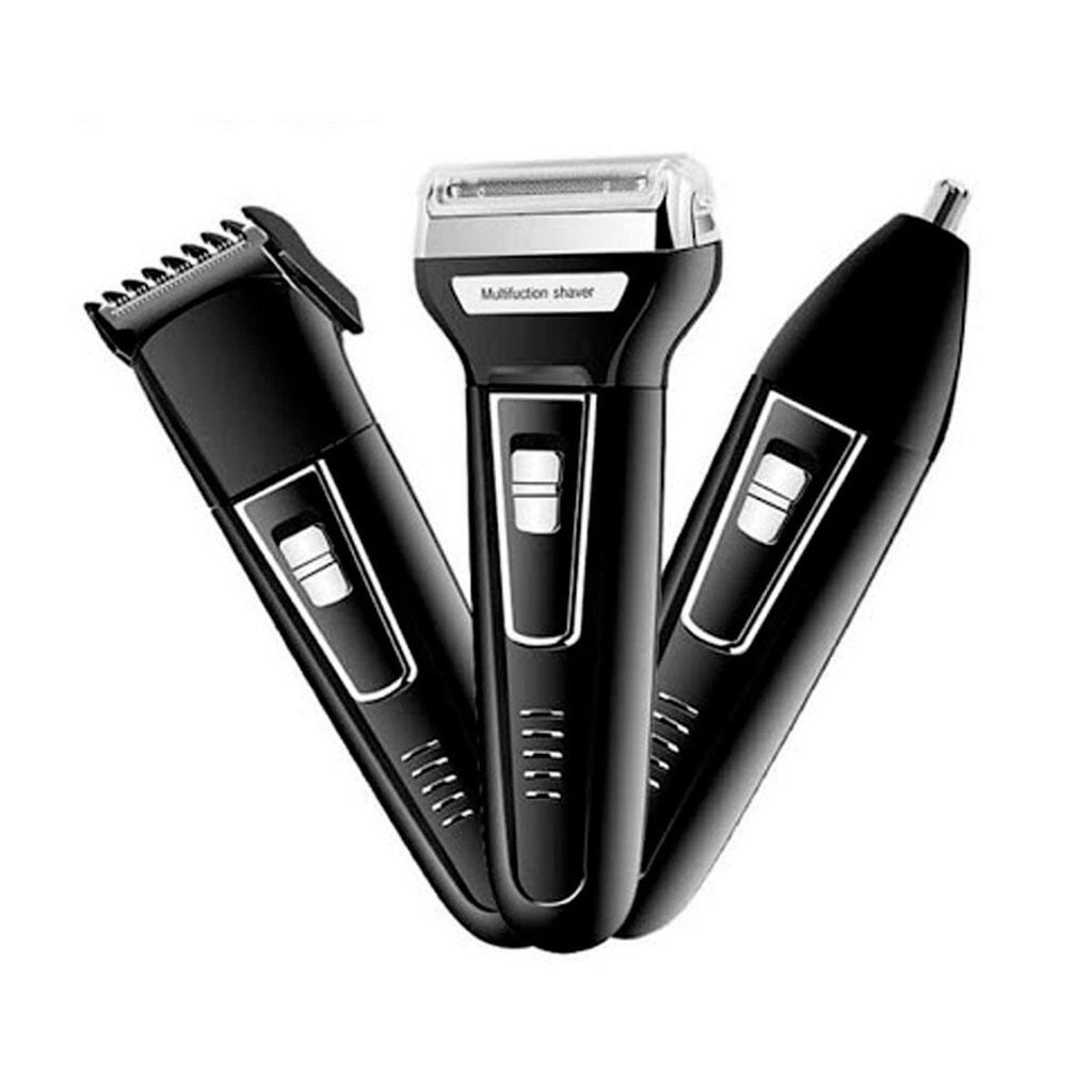 Aparador Depilador de pêlos barba nariz shaver 3 em 1 Kemei KM 6558