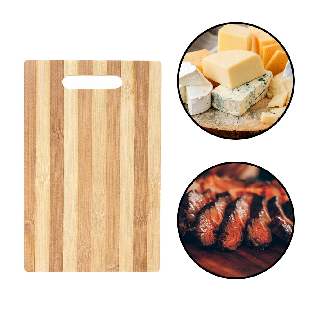 Tábua De Corte 100% Bambu Natural Cozinha Churrasco
