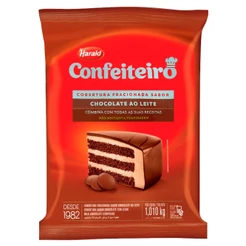 Gotas de Chocolate Fracionado Confeiteiro Ao Leite 1,010kg - Harald
