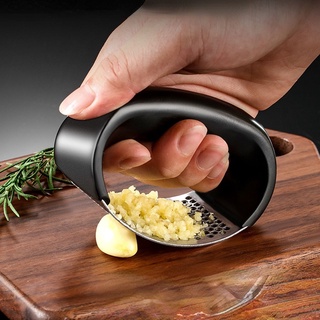 Triturador de Alho Amassador Manual em Aço Inox Fácil e Prático