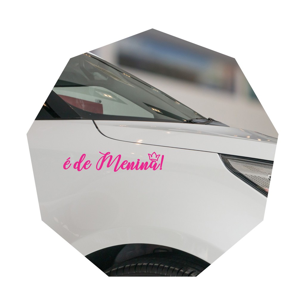 Adesivo Para Carro É De Menina Com Coroa Moto Capacete Notebook