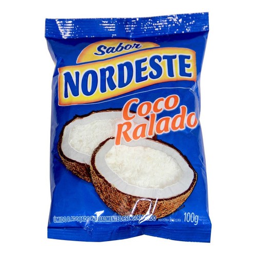 Kit 5 Coco Ralado Úmido E Adoçado Sabor Nordeste 100g