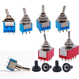 Interruptor Miniatura Toggle Switch 6mm Pole Duplo Mini À Prova D'água/Micro Aparelhos Eletrônicos ON-Ff-6A em Oferta na Shopee