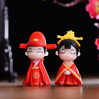 2 Pçs/Set Casal Traje Em Miniatura De Fadas Jardim Home Decor Acessórios Resina Artesanato Bonsai Decorações em Oferta na Shopee