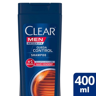 Shampoo Clear Men Anticaspa Queda Control 400 ml