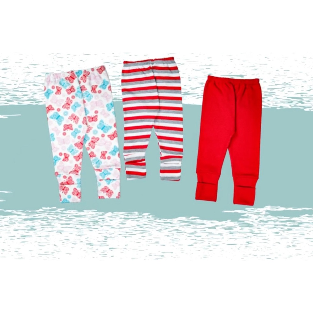 Calça Mijão liso ou estampado sem pé ou com pé reversível. Disponível para menina e menino. 100% algodão.