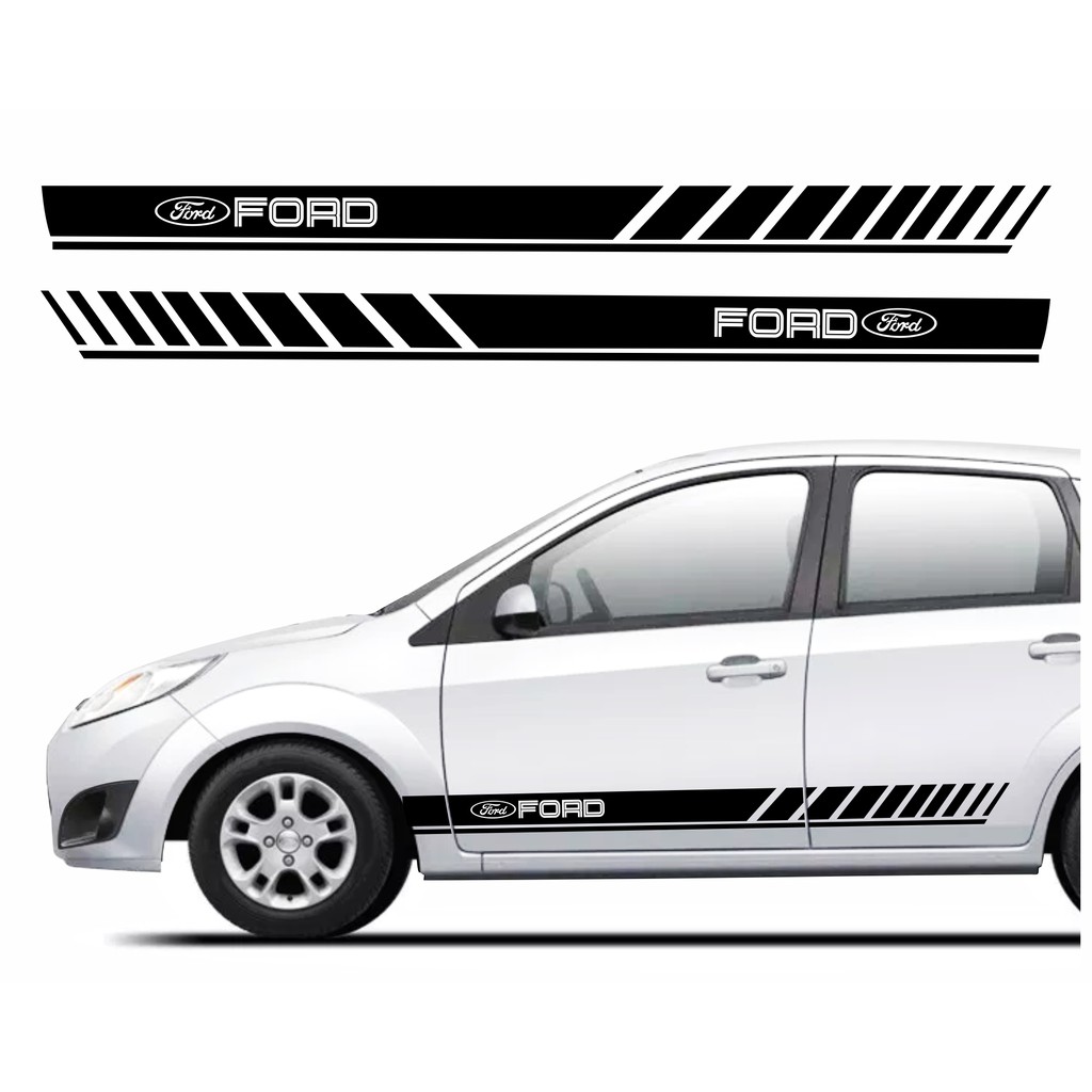 Kit Adesivos Ford Fiesta Faixas Lateral R Shopee Brasil