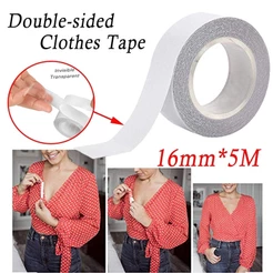 1x16mm * 5m Fita Corporal Dupla Face Sutiã Stealth Reast Feminino Vestido Claro Modesta Corpo Transparente Pegajoso
