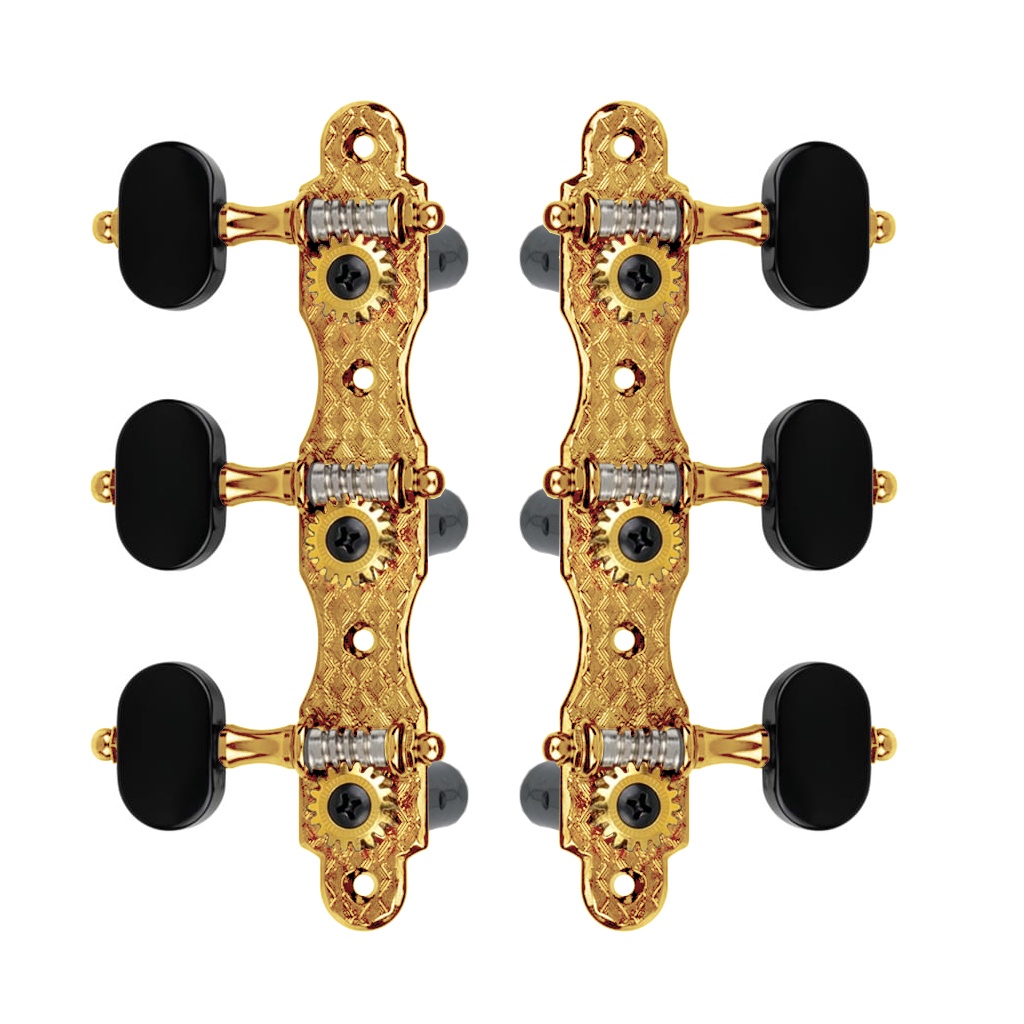 Tarraxa para Violão Nylon Pino Grosso Dourada Luxo Rozini Rax103gpg.as