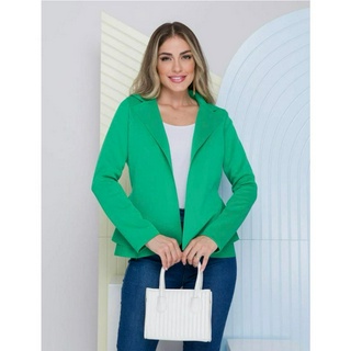 Blazer Neoprene Casaquinho Social-Blazer Curto