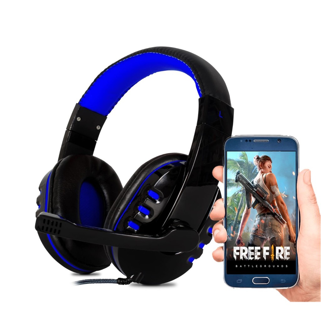 Fone Gamer Headset com microfone Celular Ps4 / Xbox One/pc JOGOS CELULAR FORTNITE FREEFIRE PUBG MOBILE