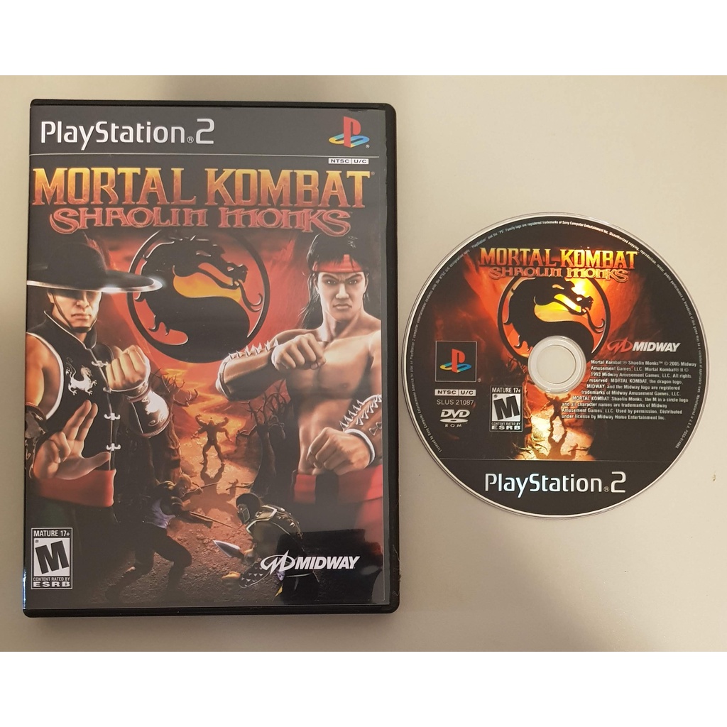 Ps2 mortal kombat shaolin monks leia a descri o escorrega o pre o