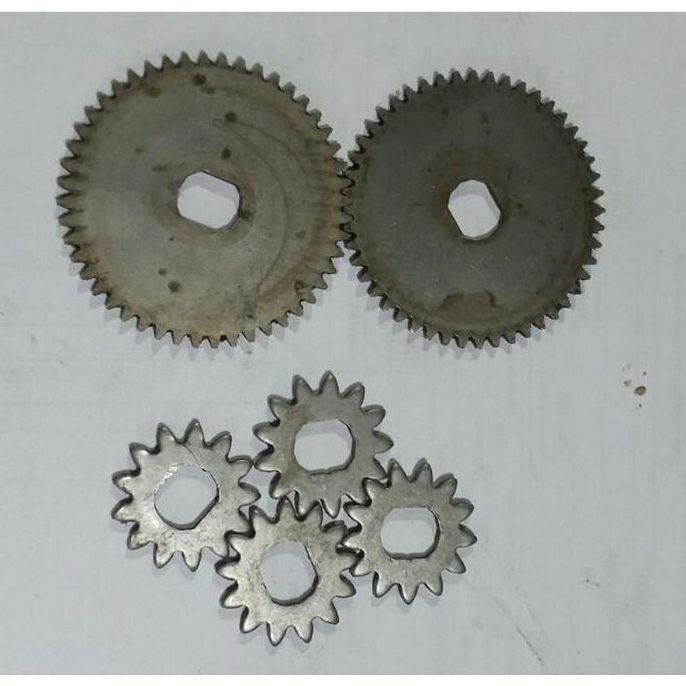 App-Tech C1000 Fragmentadora, Conjunto de Engrenagens 2 grande, e 4 pequenas Aço Picotadora papel