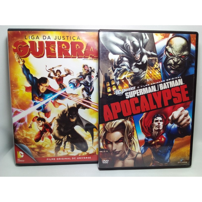 Dvd Desenho Liga Da Justiça Guerra Superman/batman Apocalipse