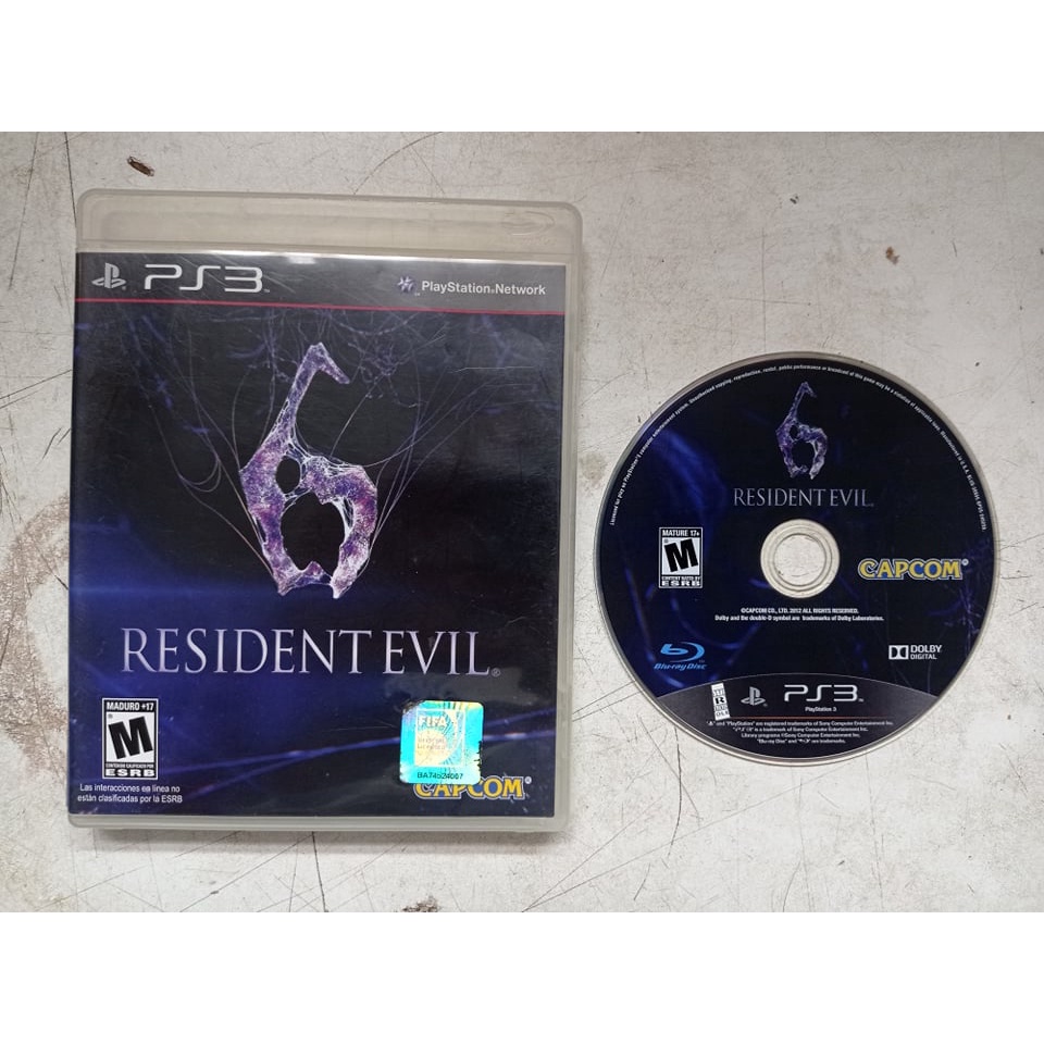 Resident Evil 6 Playstation 3 Ps3 Original Funcionando Perfeitamente