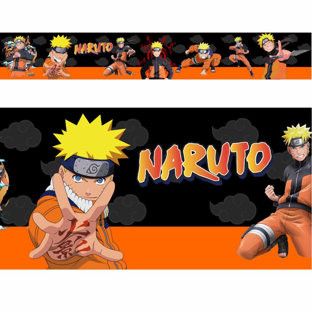Adesivo Border Faixa papel de parede Naruto