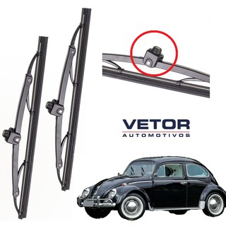 Kit Palhetas Limpador Para-brisa Fusca Antigo 53 A 75 Fixa Parafuso