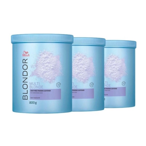 Kit Pó Descolorante Blondor Multi Blonde 800g 3und - Wella em Oferta na Shopee