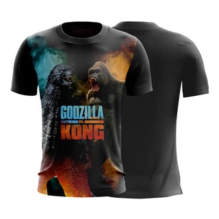 Blusa Camisa Filme Godzilla Vs King Kong Monstros G2312