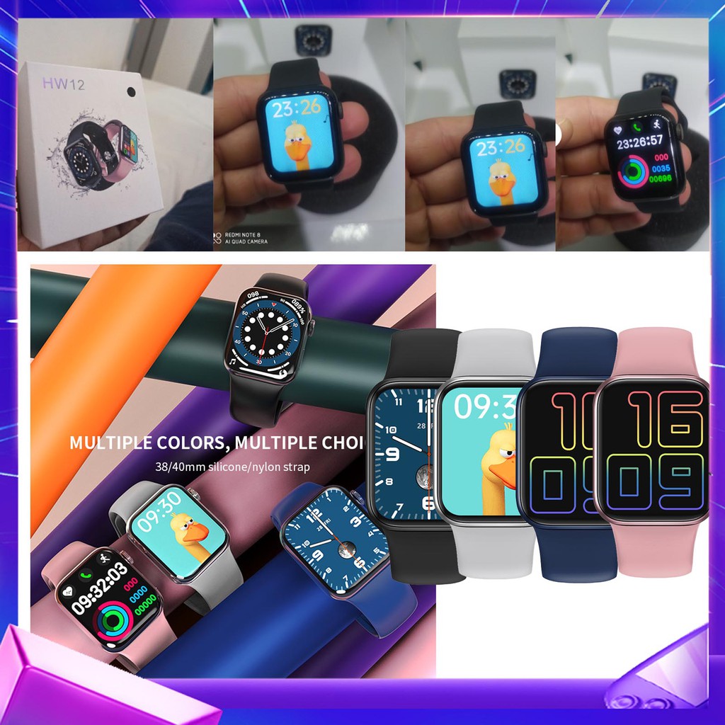 HW12 Smart Watch 1.57' Bluetooth call Music Player monitor de