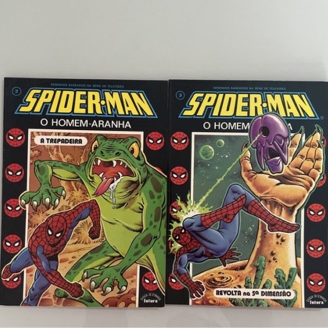 Kit Spider-man: O Homem Aranha 2 e 3 - Revolta Na 5ª Dimensão - 1982 revista gibi hq quadrinho colorido