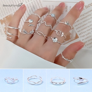 Anel Feminino Ajustável De Prata Pura 925 Legítima Original Vários Modelos Moda Feminina