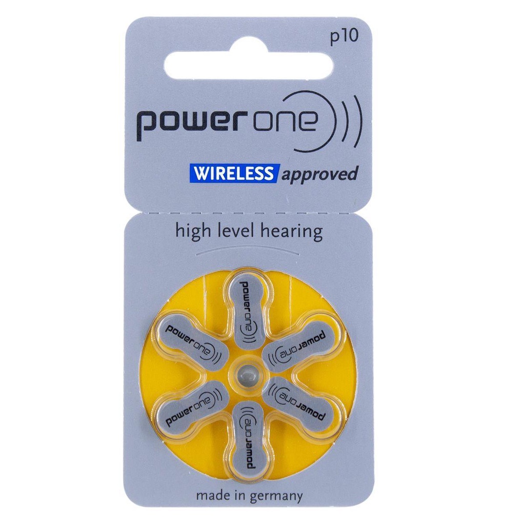 06 Baterias Pilha P10 Pr70 Aparelho Auditivo - Power One em Oferta na Shopee