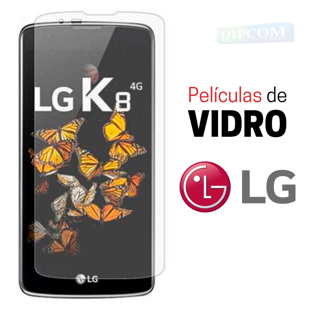 Película de Vidro LG K4/K7/K8/K9/K10/K10 PRO/ K10 2017/ K10 2018/K11/K12 MAX/H220/H502/H422