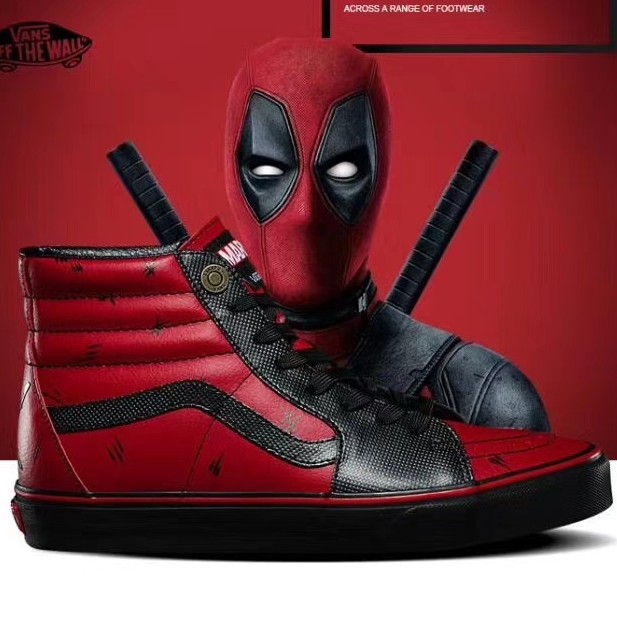 tenis vans marvel deadpool