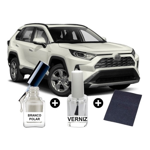 Tinta Tira Risco Automotiva Branco Polar Rav4