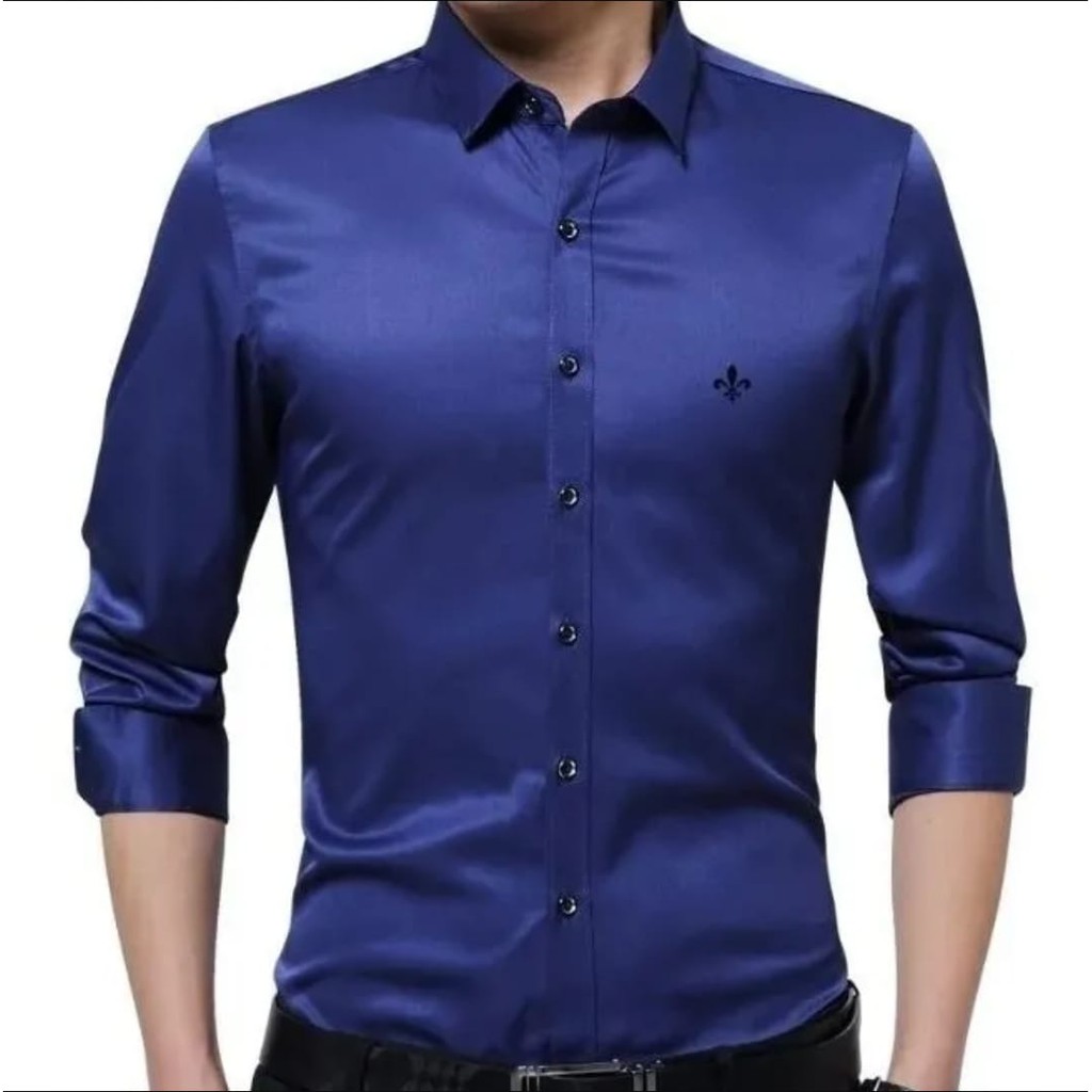 camisa social masculina manga longa dudalina