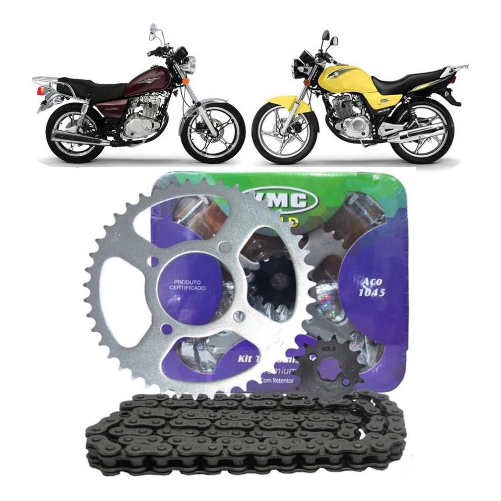 Kit Relacao Transmissao Tracao Suzuki Yes 2005 2006 2007 2008 2009 2010 2011 2012 2013 2014 2015 2016 Original Kmc C/ Retentor em Oferta na Shopee