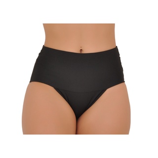 Kit 12 Calcinhas Feminina Cós Alto Compressão Para Barriga Leves Defeitos