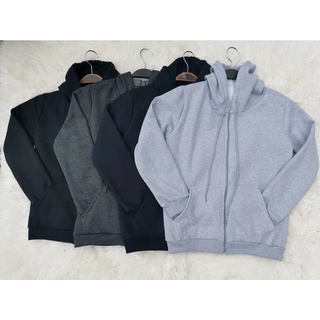 Blusa De Moleton Feminina Capuz Com Zíper