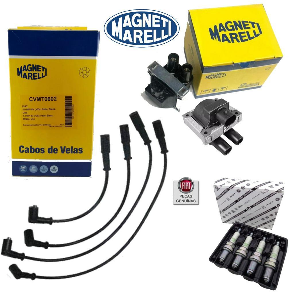 Kit Bobina Cabo E Vela Palio 1.0 8v Gas. 2001/... Original em Oferta na Shopee