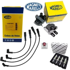 Kit Bobina Cabo E Vela Palio 1.0 8v Gas. 2001/... Original