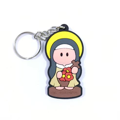 Kit 12 Chaveiro Emborrachado Infantil Santa Terezinha